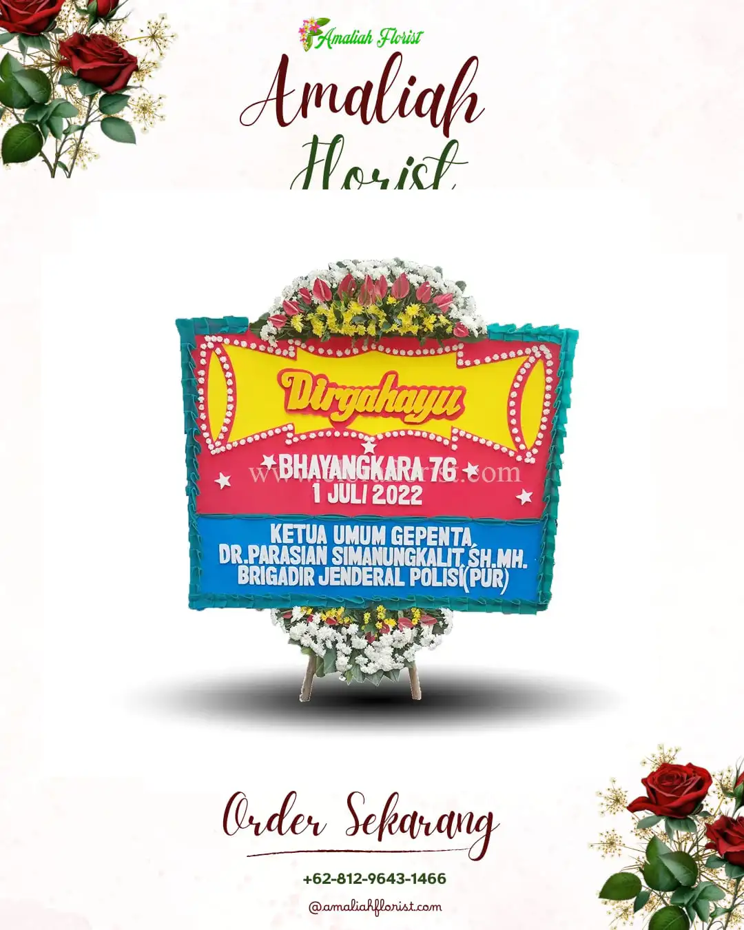 Papan Bunga HUT Ulang Tahun Ketawanggede